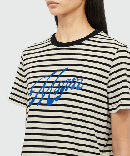 Blue Logo Stripes T-Shirt