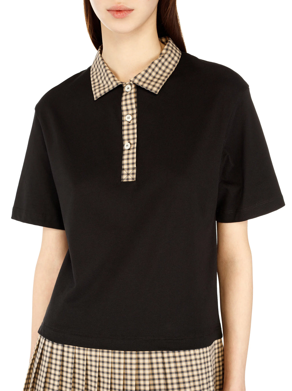 Pleated Polo Dress