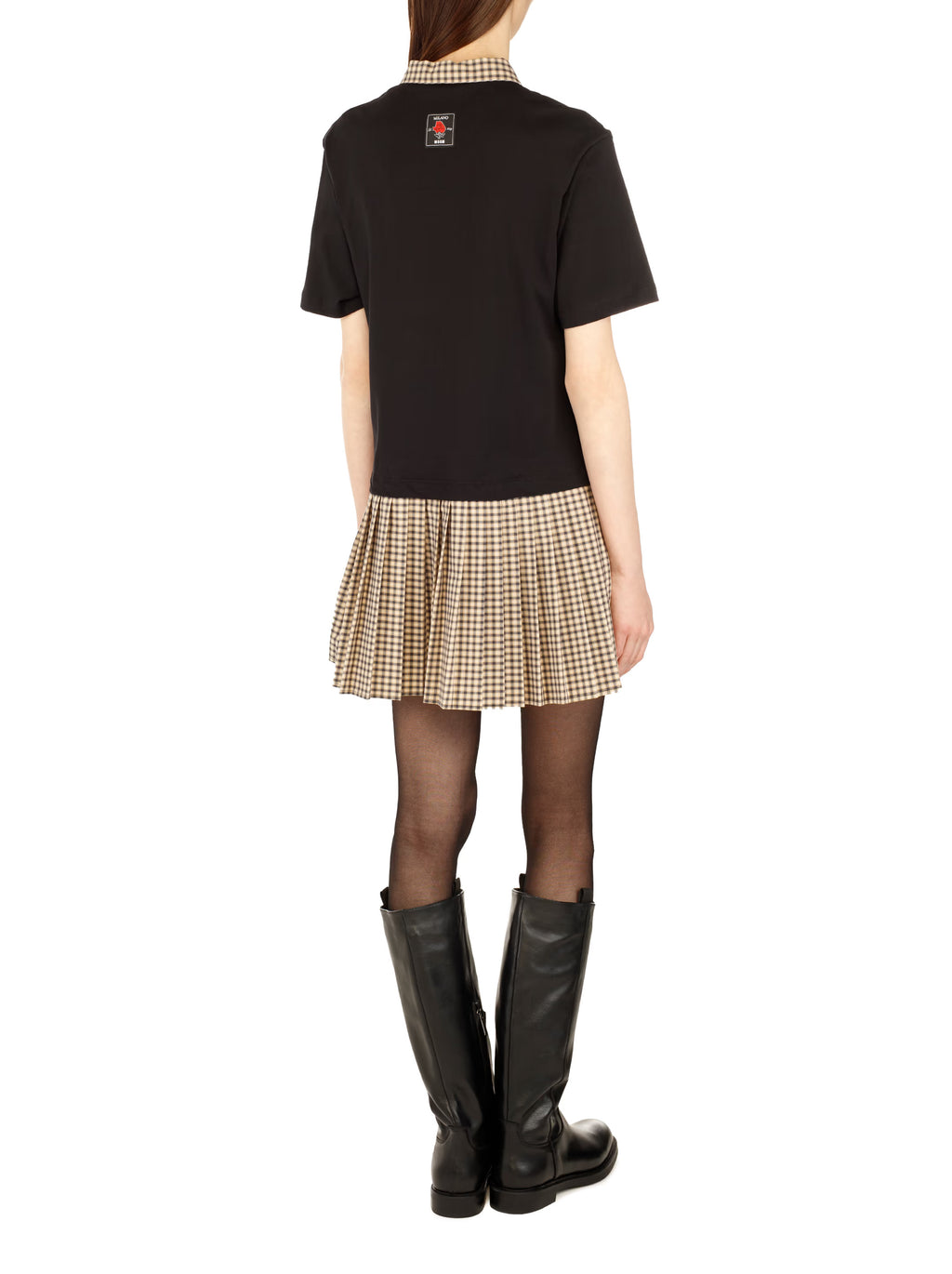 Pleated Polo Dress