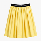 Yellow Waistband Logo Skirt