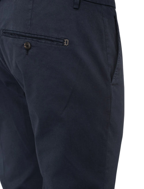Pants In Blue Gabardine