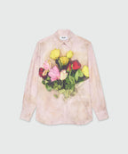 Pink Poplin Shirt With Print