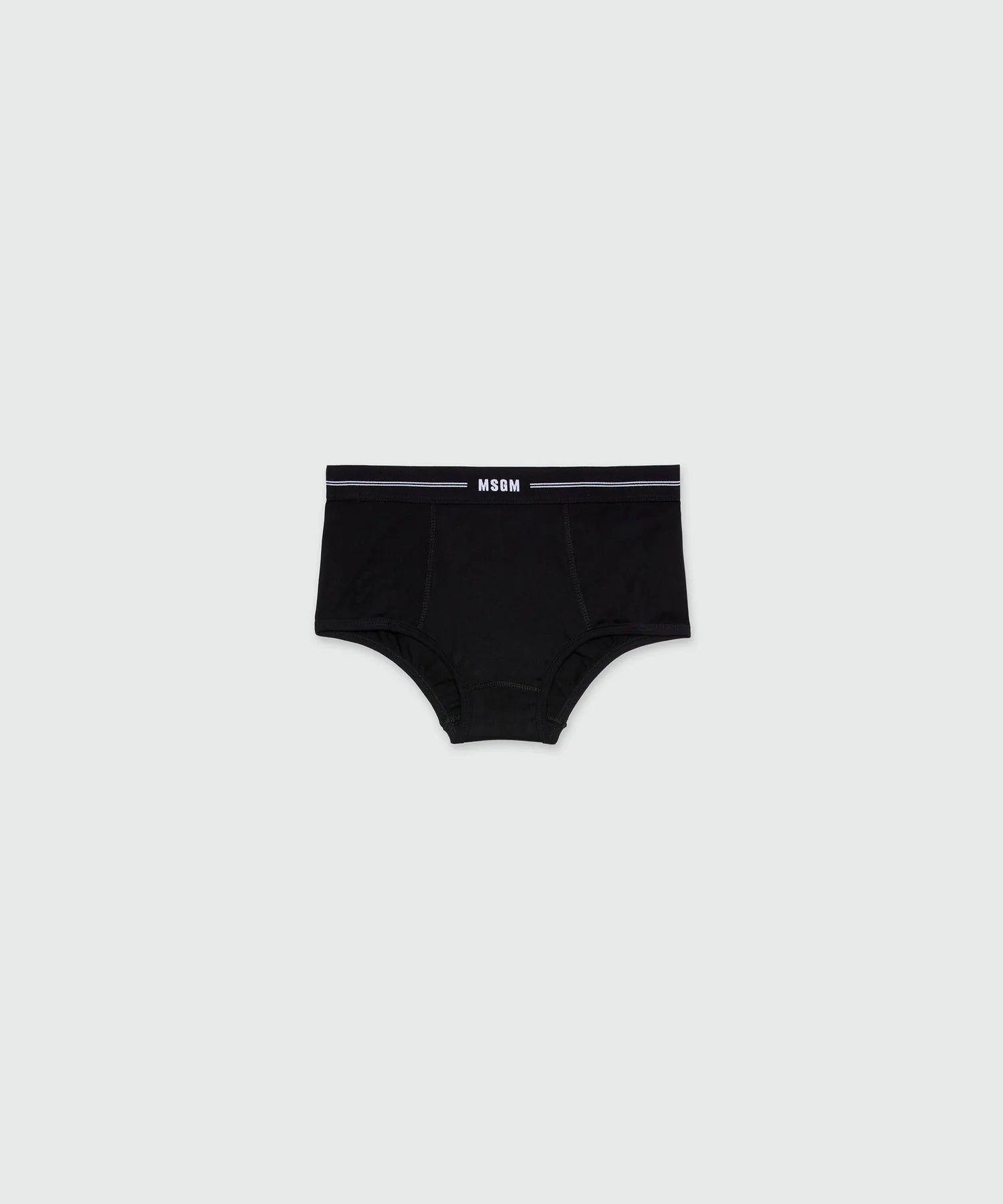 Black Jersey Briefs With Elastic