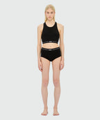 Black Jersey Briefs With Elastic
