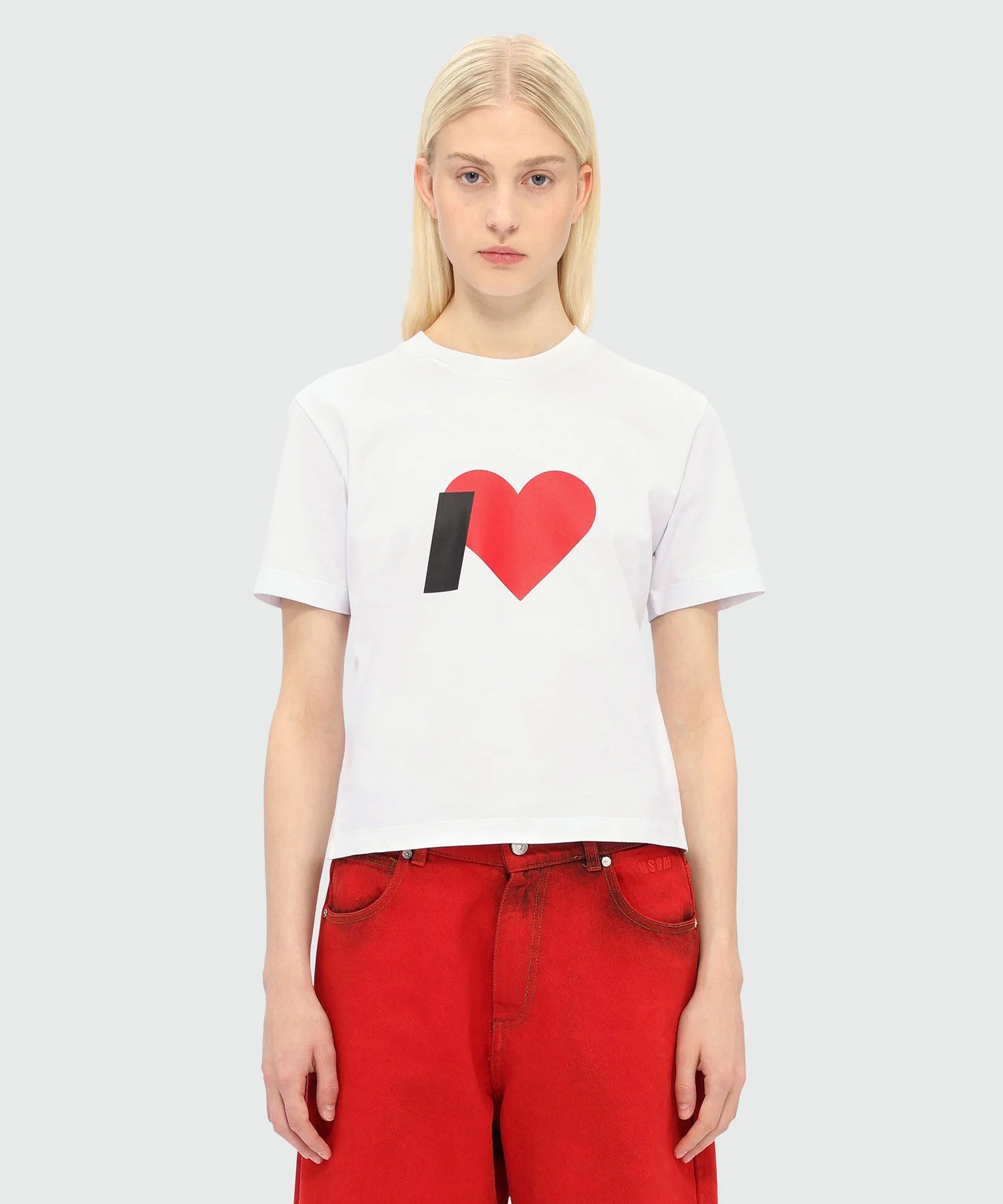 White Cotton T-Shirt With Graphics