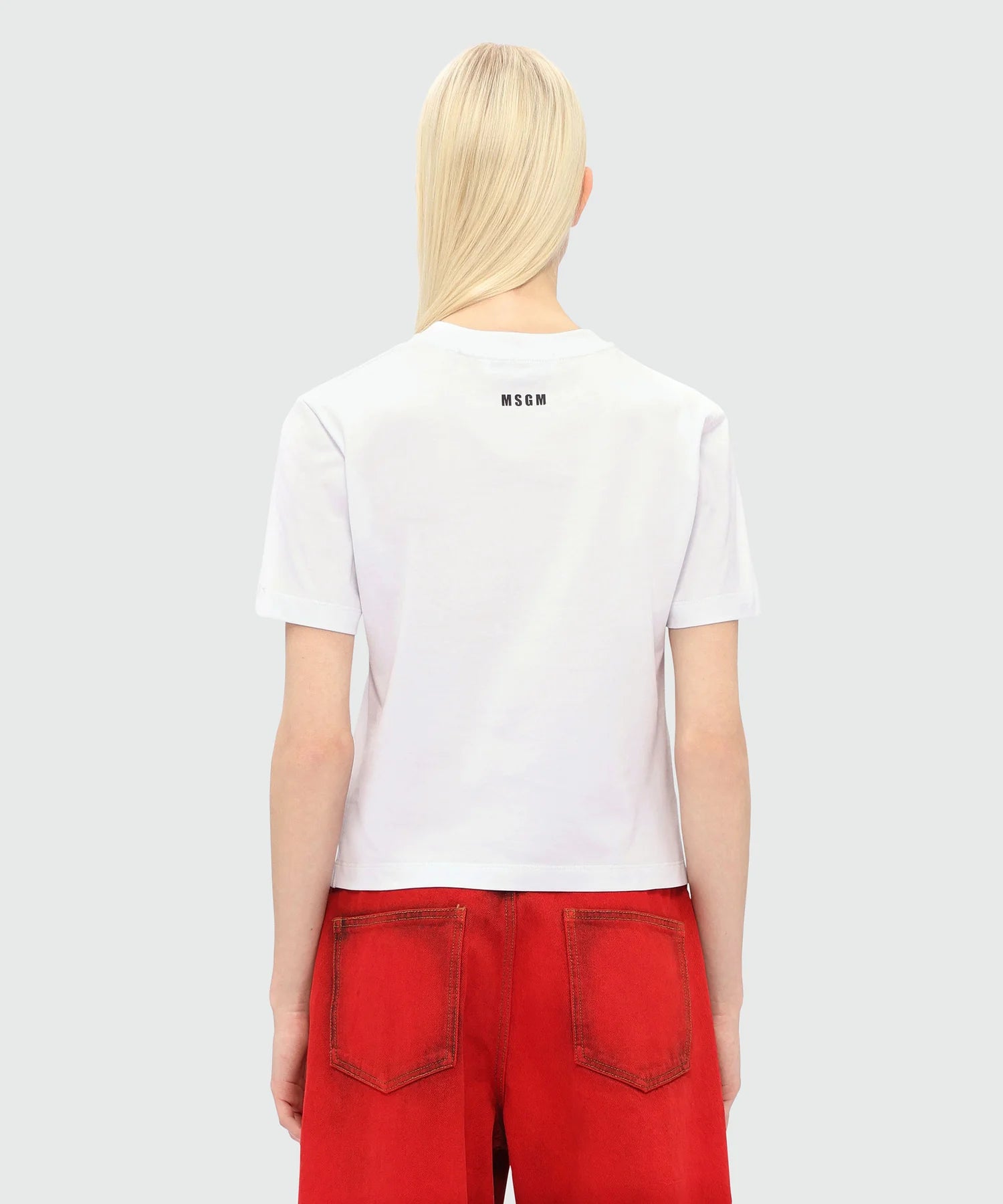 White Cotton T-Shirt With Graphics
