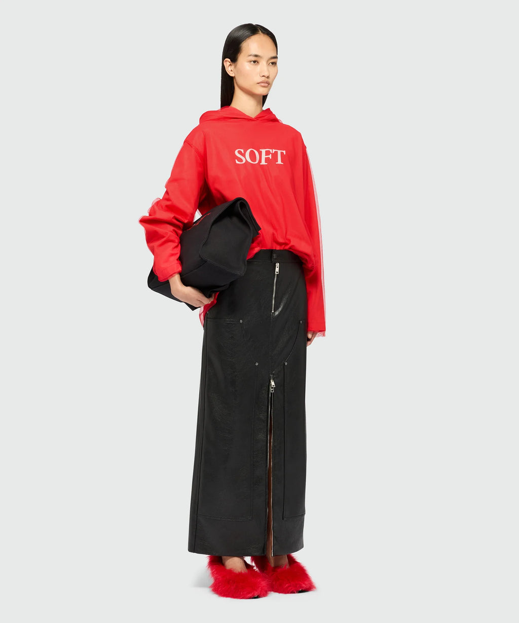 Sweatshirt In Tulle And Cotton
