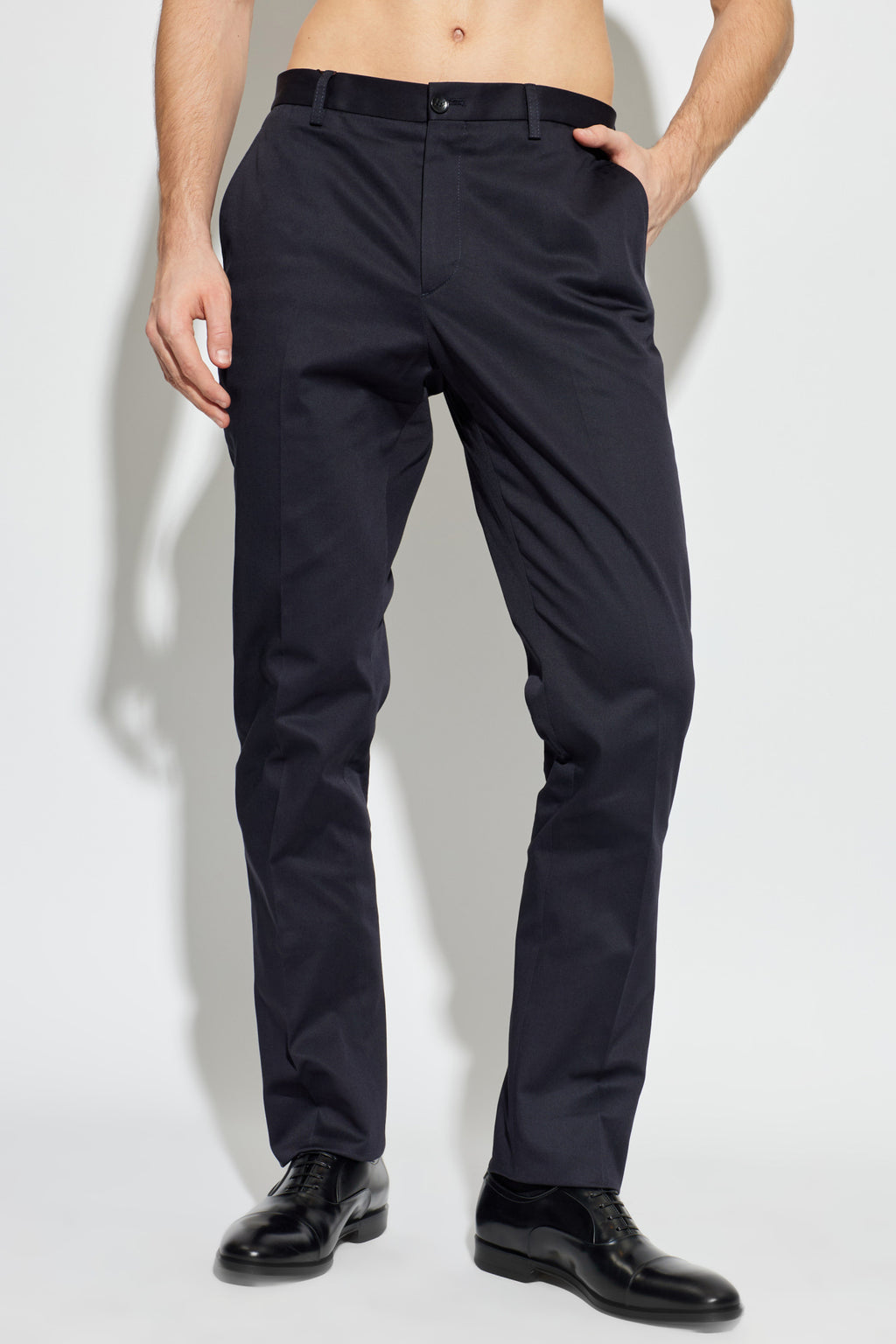 Navy Blue Pants With Logo