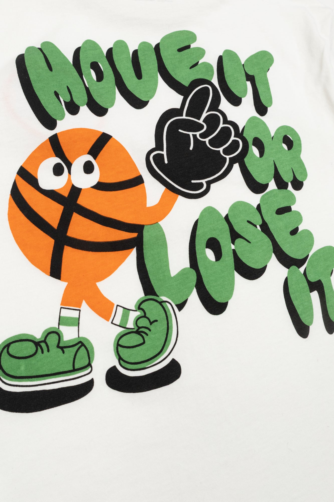 Back Print T-Shirt With Patch