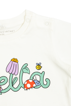 Baby White T-Shirt With Logo Print