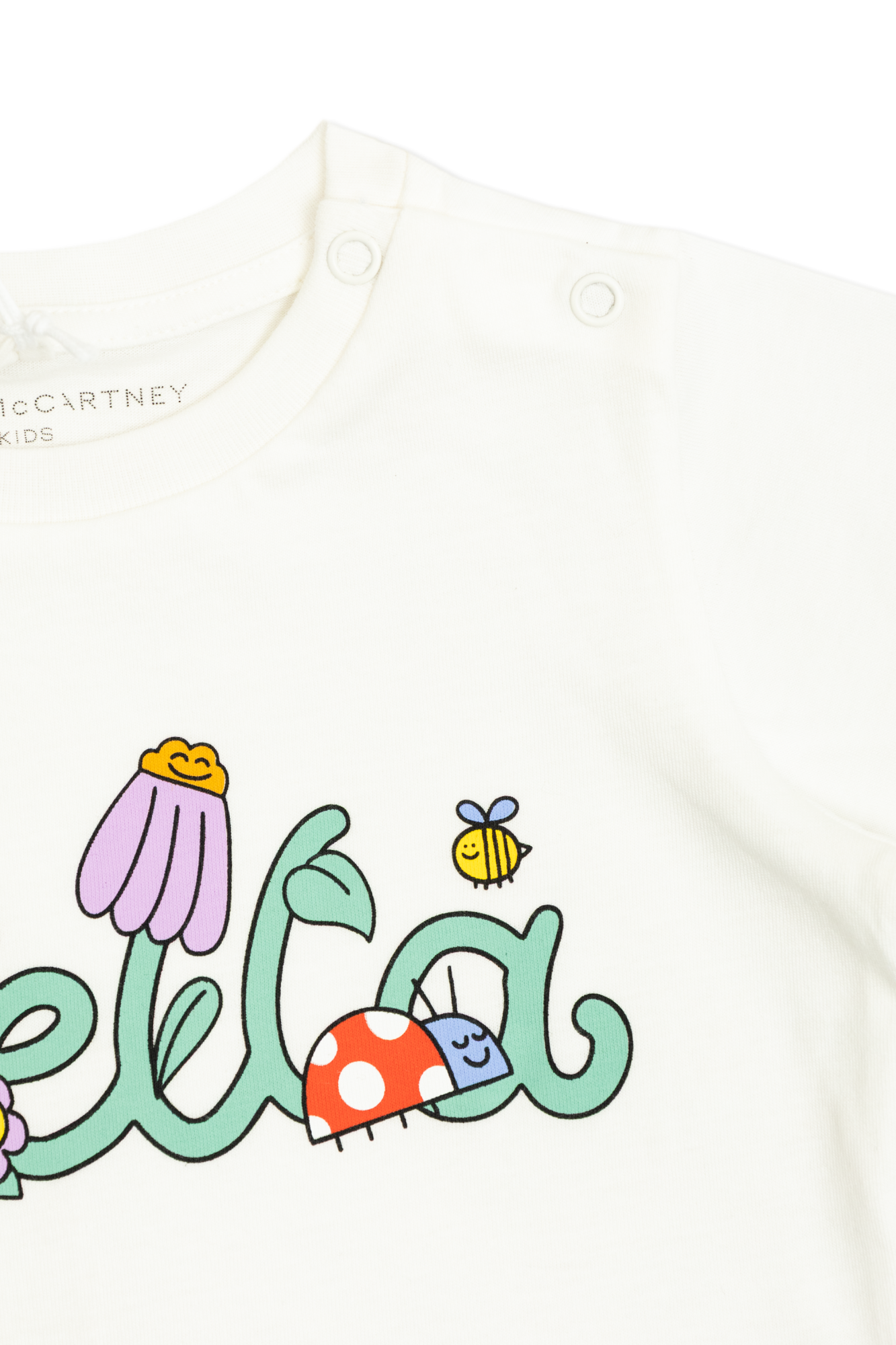 Baby White T-Shirt With Logo Print