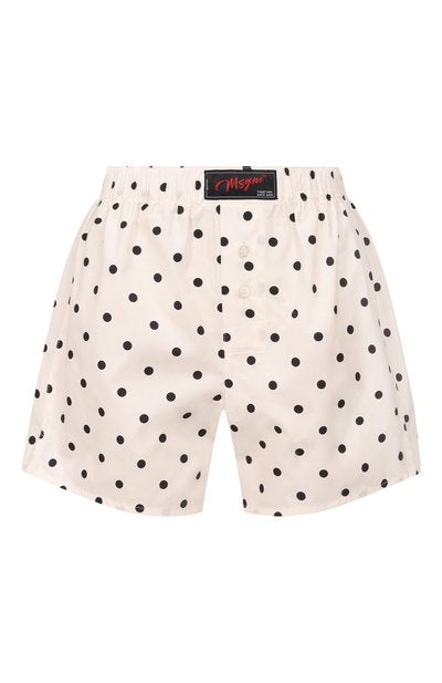 Polka Dot Cotton Poplin Boxer Shorts