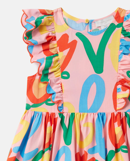 Graphic Love Print Dress