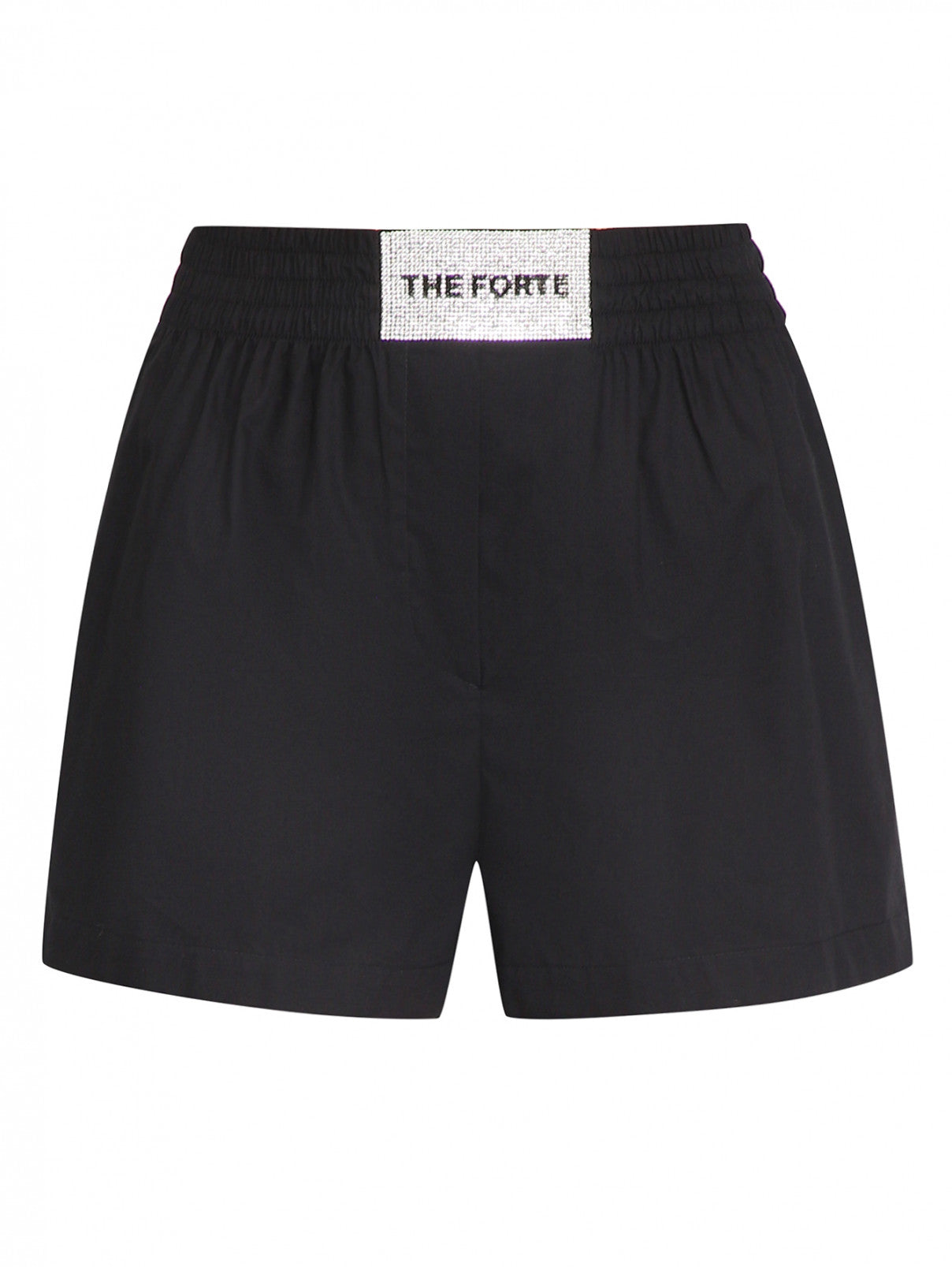 Cotton Rhinestones Shorts