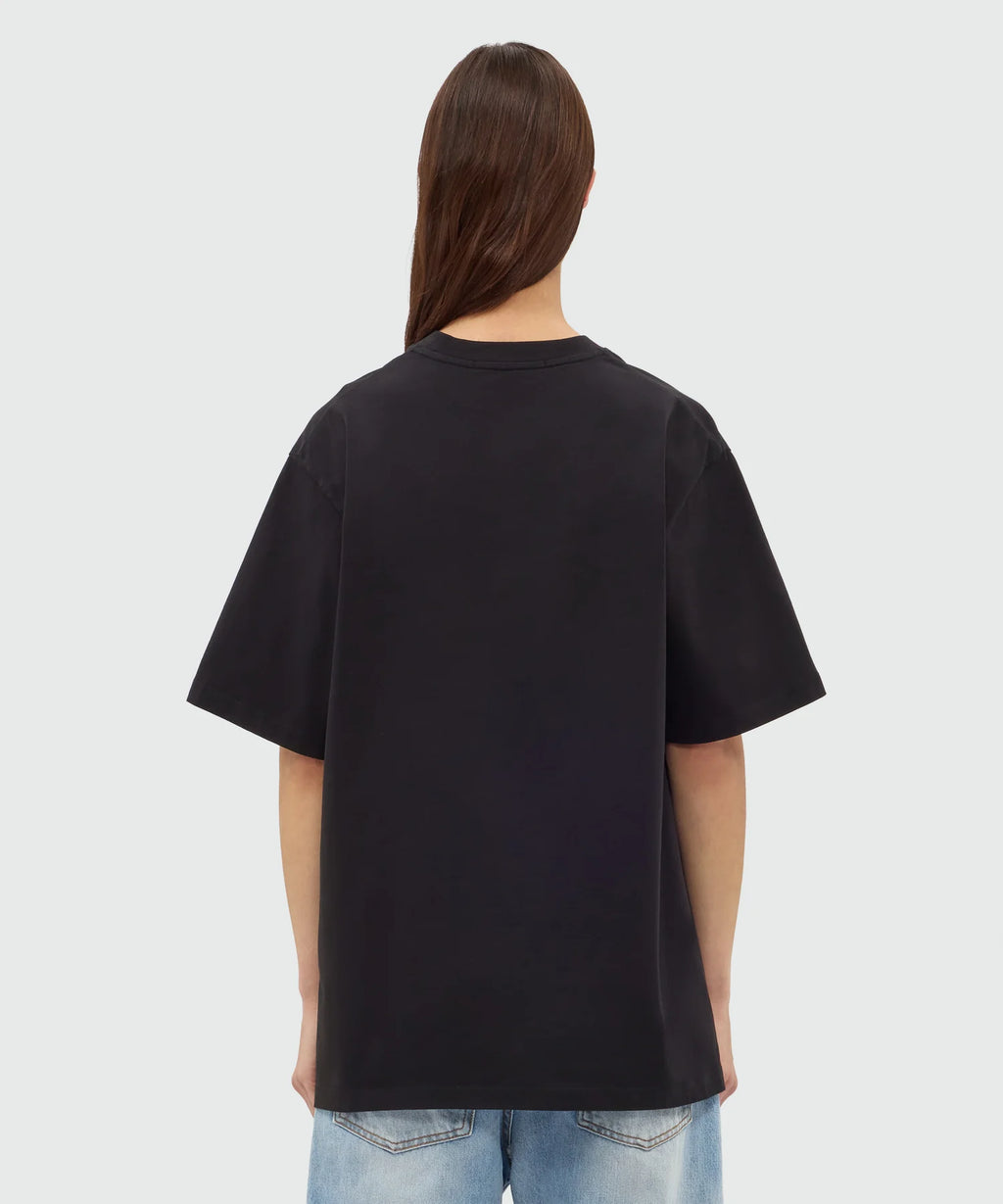 Black Short-Sleeve Cotton Jersey T-shirt