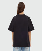Black Short-Sleeve Cotton Jersey T-shirt