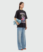Black Short-Sleeve Cotton Jersey T-shirt