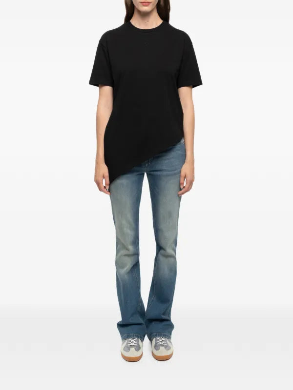 Asymmetric Strass-Embellished T-Shirt