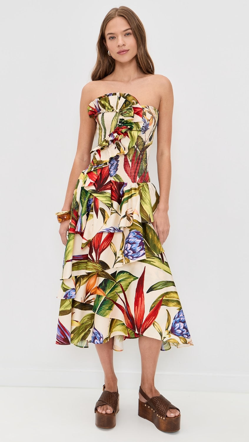 Florart Strapless Dress