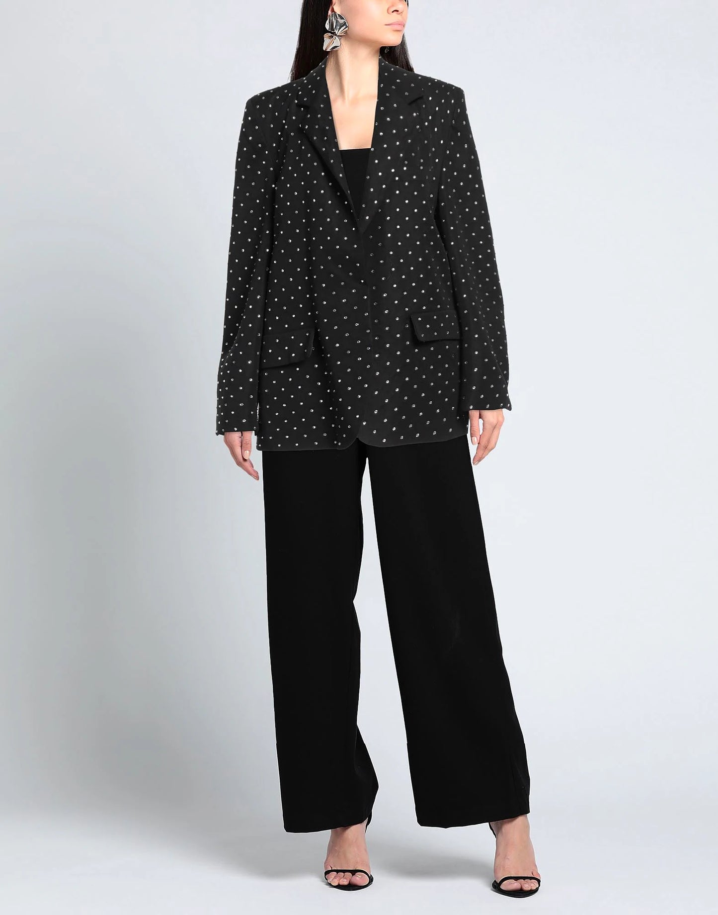 Crystals Black Blazer