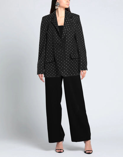 Crystals Black Blazer