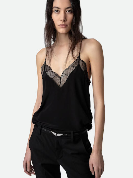 Christy Top With Black Lace