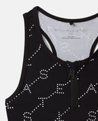 2-Piece Logo Print Swimsuit