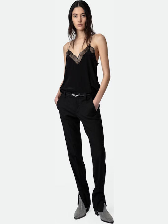 Christy Top With Black Lace