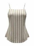 Open Back Striped Top