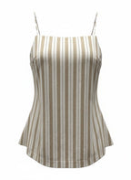 Open Back Striped Top