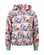 Girls Pink Logo Windbreaker