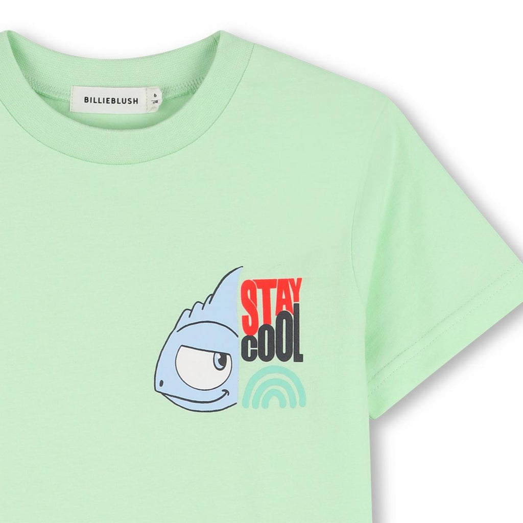 Green Back Print T-Shirt