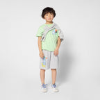 Green Back Print T-Shirt
