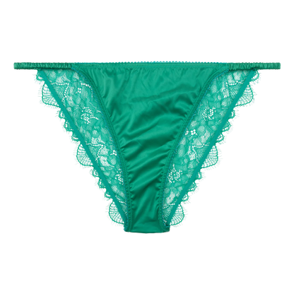 Wild Rosie Green Lace Briefs