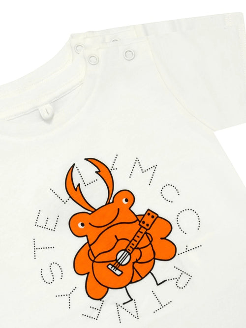 Baby White Graphic T-Shirt Logo