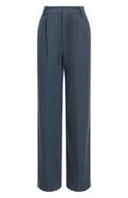 Dark Blue Striped Trousers