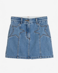 Stars Denim Mini Skirt