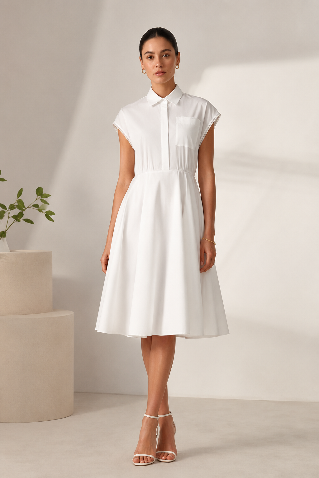 Cotton Poplin Dress