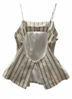 Open Back Striped Top