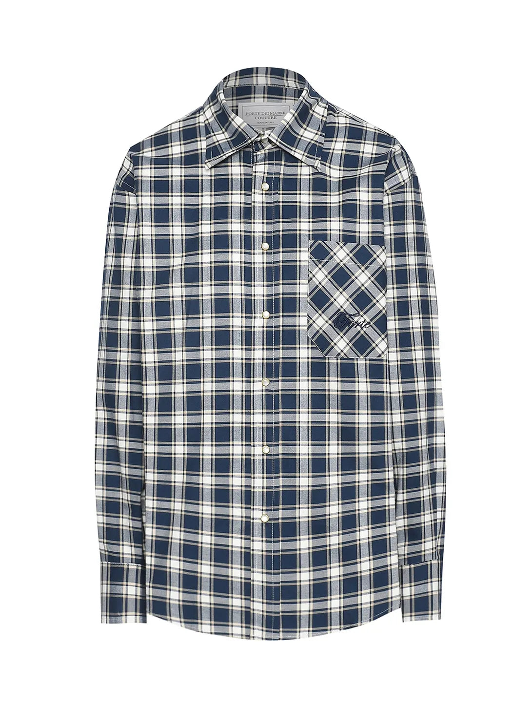 Plaid Shirt With Embroidery