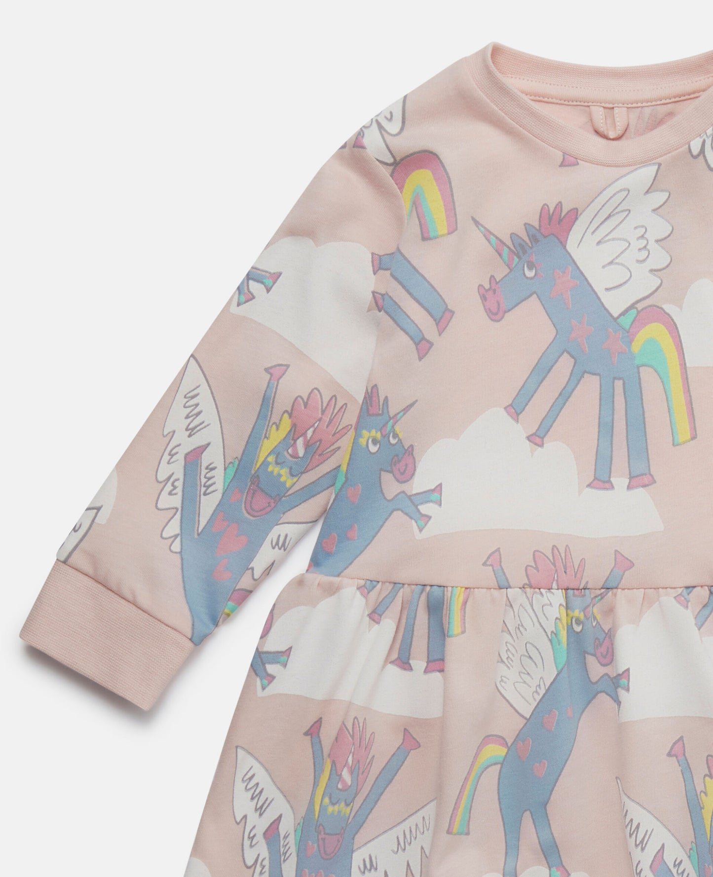 Rainbow Unicorn Print Dress