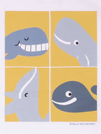 White Baby T-Shirt With Whales