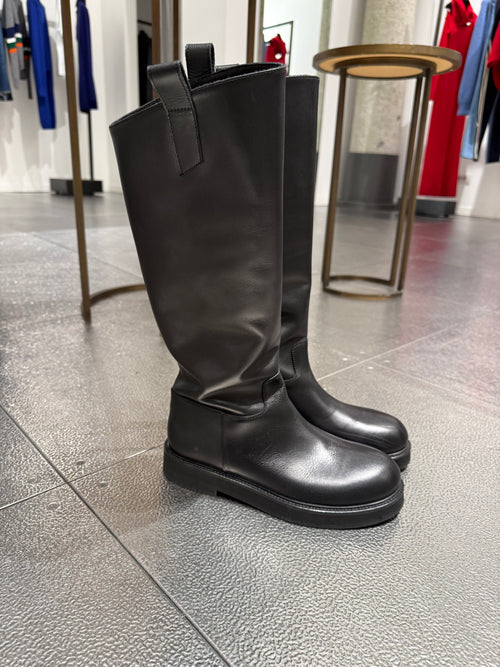 Leather Biker Boots