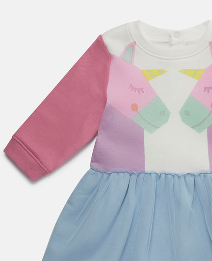 Rainbow Unicorn Jersey Dress