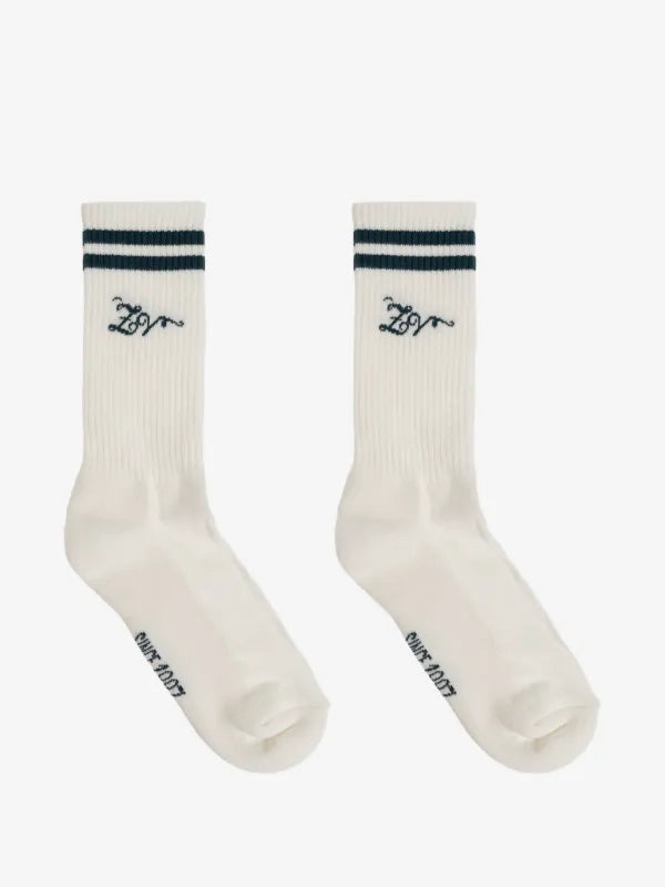 Logo-Embroidered Stripes Socks