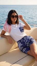 Blue Sailor Shorts