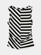 Striped Draped Top
