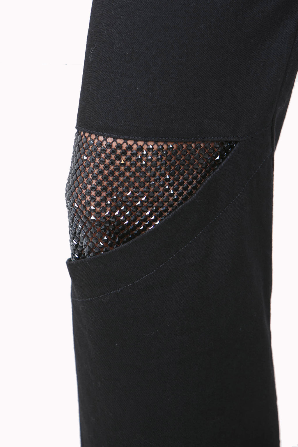 Rhinestones Black Jeans