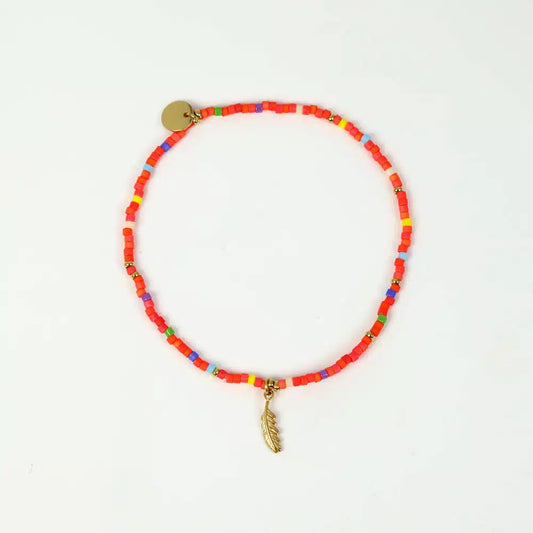 Amessia Steel Bracelet Coral