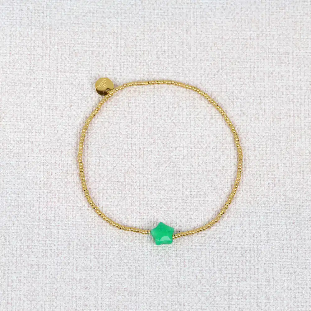 Siralya Green Star Bracelet